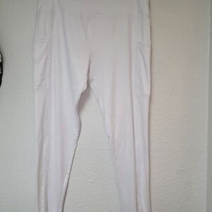 SHEIN White Women's High-Waist Leggings with Side Pockets